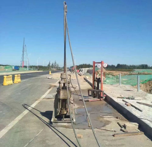 保靖公路高聚物注浆加固